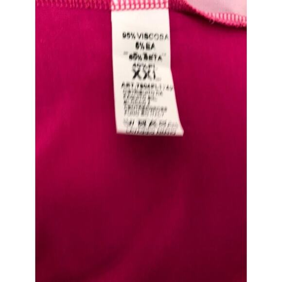 Women’s Long Sleeve Silky knit top Pink Made In Italy Size XXL Paquito - Picture 7 of 8